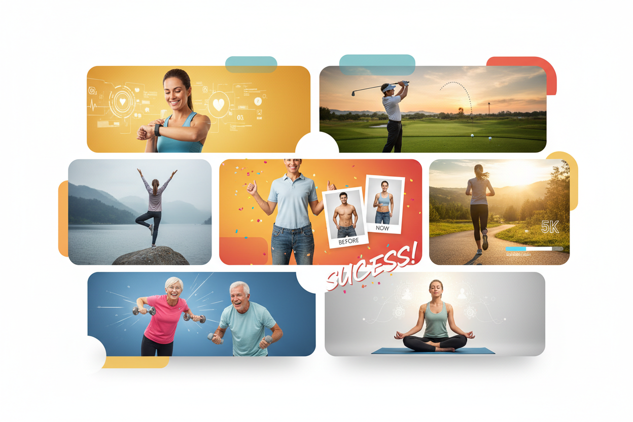 Improve your general health

Increase your balance

Get ready for a 5k

Improve your golf game

Lose some weight

Stave off the effects of aging

Increase your sense of well-being